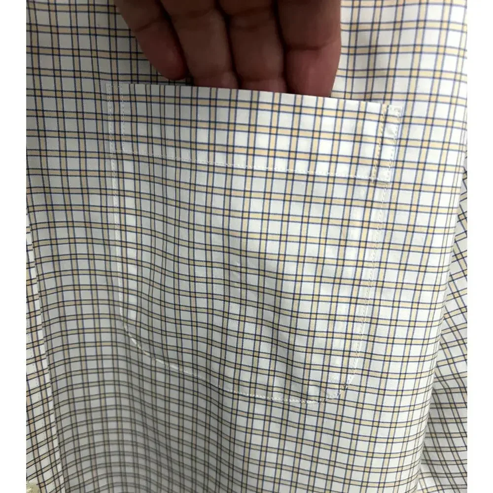 Brooks Bros. Plaid Button Up Shirt Traditional Size 16 1/2-35 Supima Cotton NWOT - Picture 4 of 8